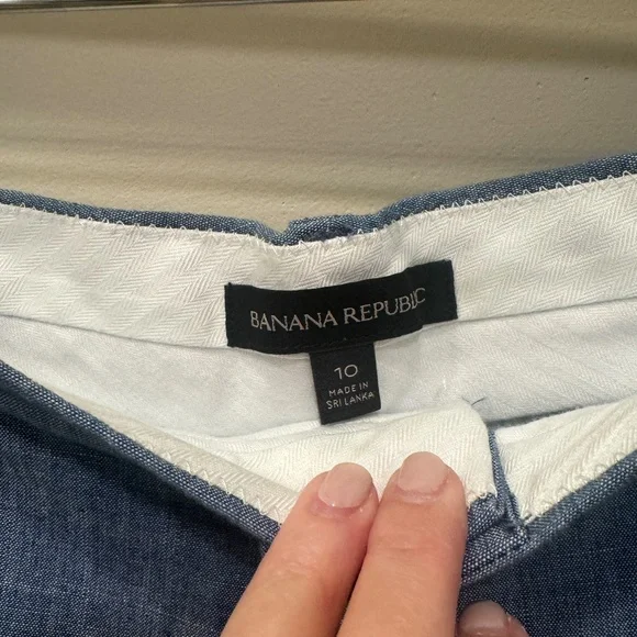 Banana Republic Chambray Size 10 Shorts - Picture 2 of 4